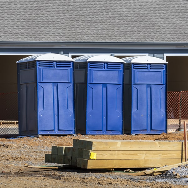 is there a specific order in which to place multiple portable restrooms in Stony Point MI